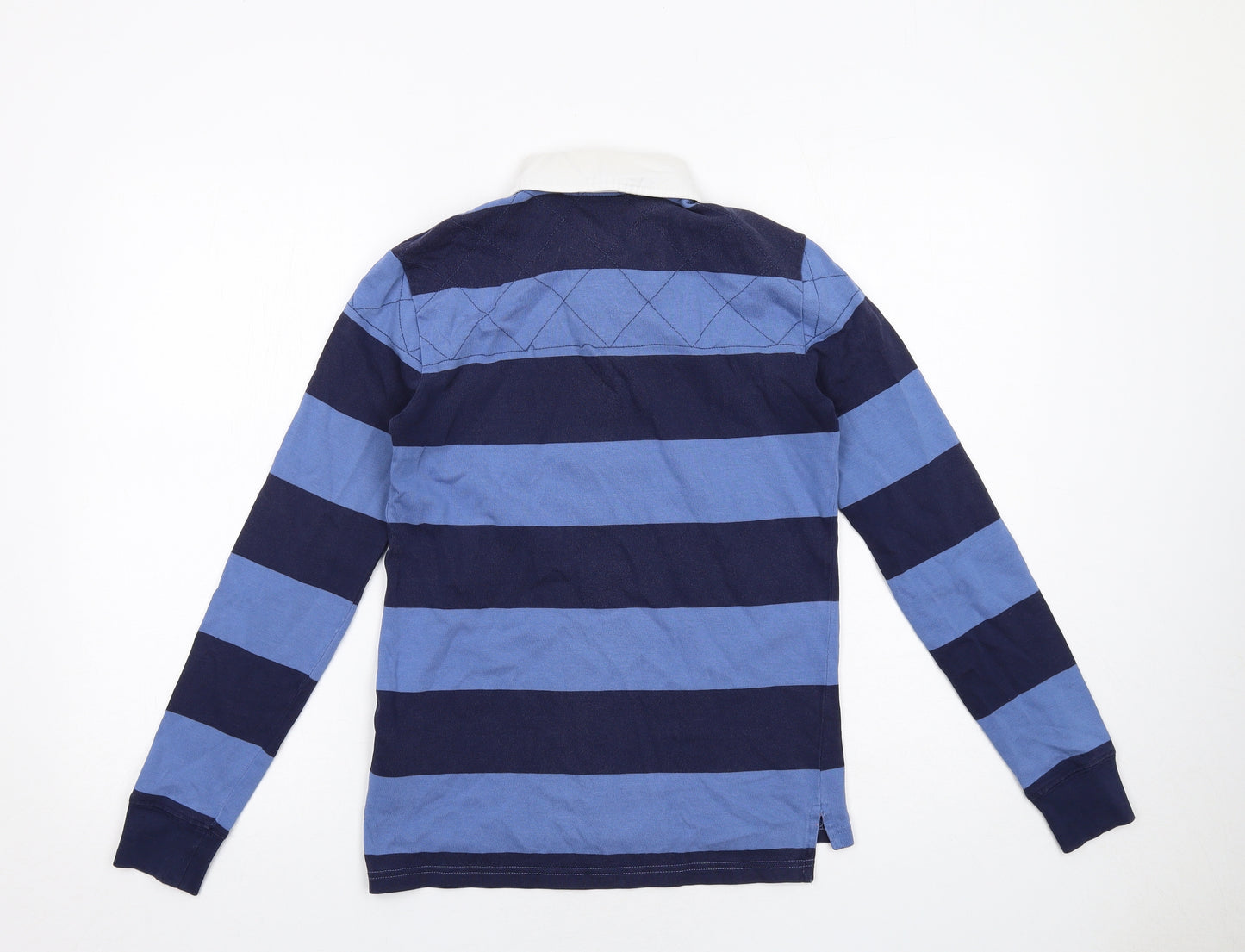 Ralph Lauren Sport Womens Blue Striped Cotton Basic Polo Size S Collared