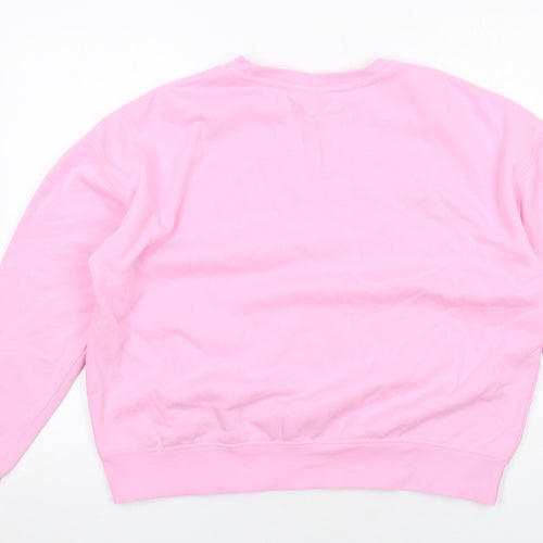 Disney Womens Pink Cotton Pullover Sweatshirt Size M Pullover - Minnie Mouse