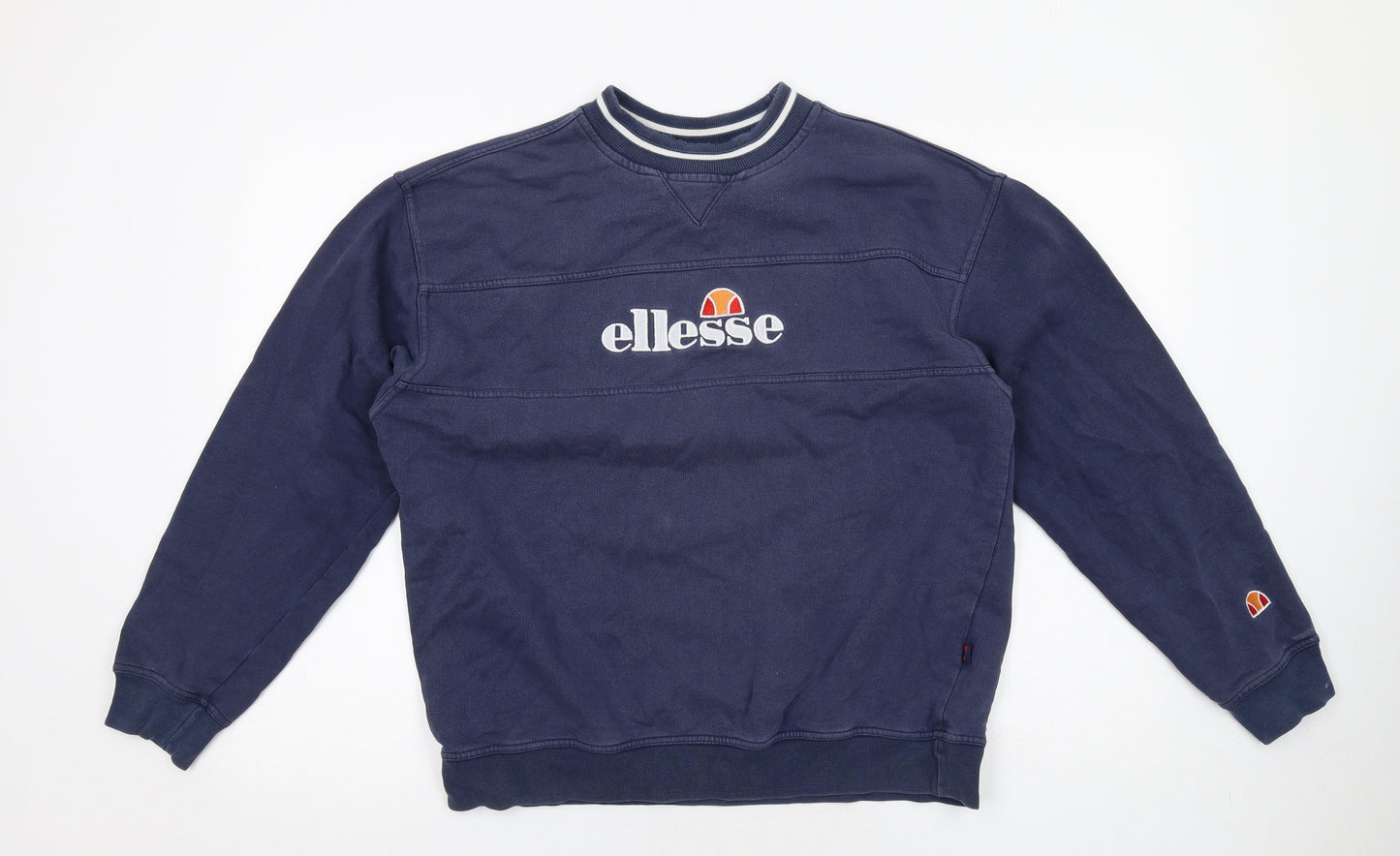 ellesse Mens Blue Polyester Pullover Sweatshirt Size S