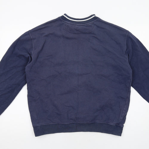 ellesse Mens Blue Polyester Pullover Sweatshirt Size S