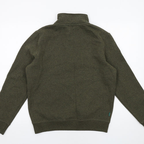 Superdry Mens Green Cotton Pullover Sweatshirt Size M