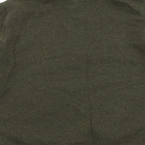 Superdry Mens Green Cotton Pullover Sweatshirt Size M