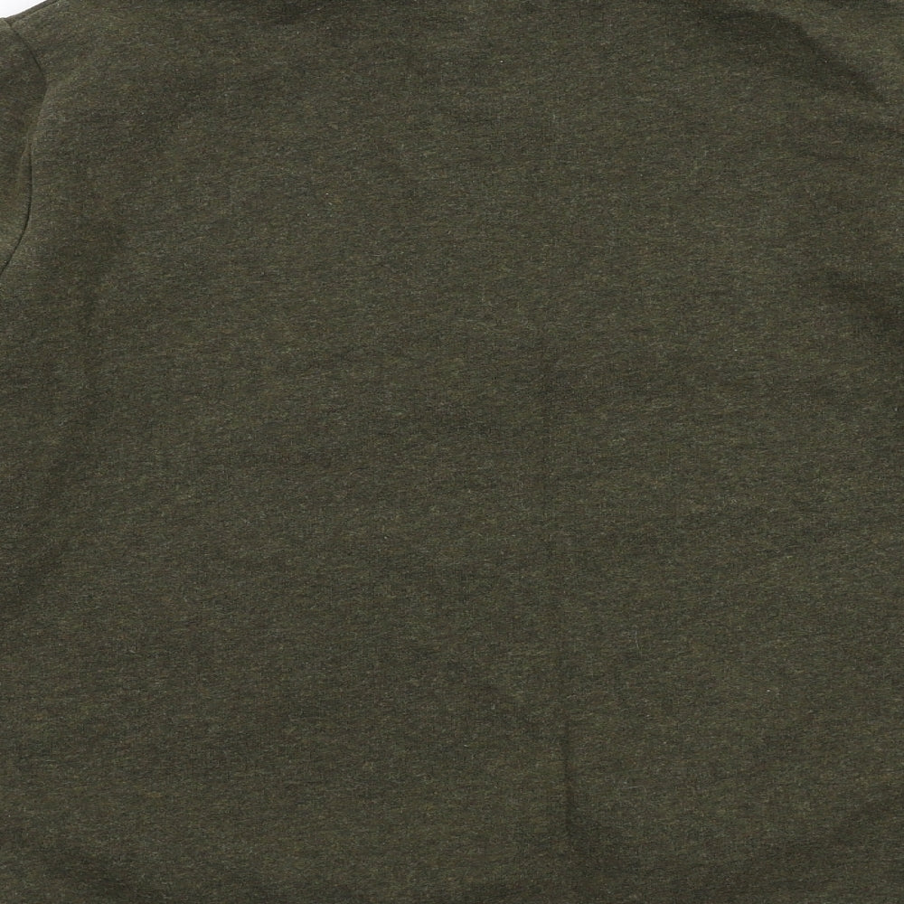 Superdry Mens Green Cotton Pullover Sweatshirt Size M