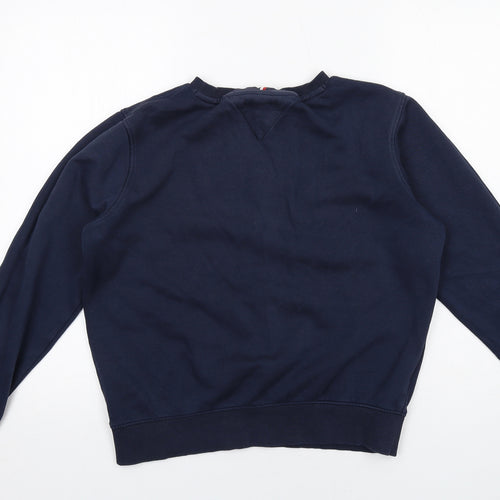 Tommy Hilfiger Boys Blue Cotton Pullover Sweatshirt Size 12-13 Years Pullover