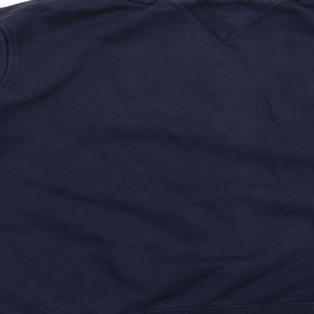 Tommy Hilfiger Boys Blue Cotton Pullover Sweatshirt Size 12-13 Years Pullover