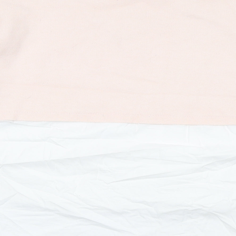 Zara Womens Pink Round Neck Viscose Pullover Jumper Size S