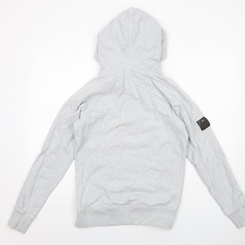 Superdry Mens Grey Cotton Pullover Hoodie Size S