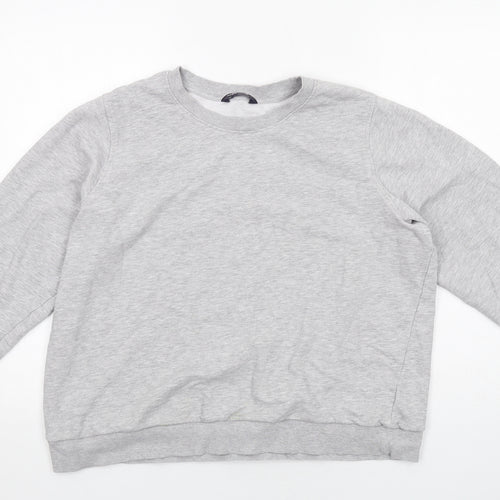 Marks and Spencer Womens Grey Cotton Pullover Sweatshirt Size 20 Pullover