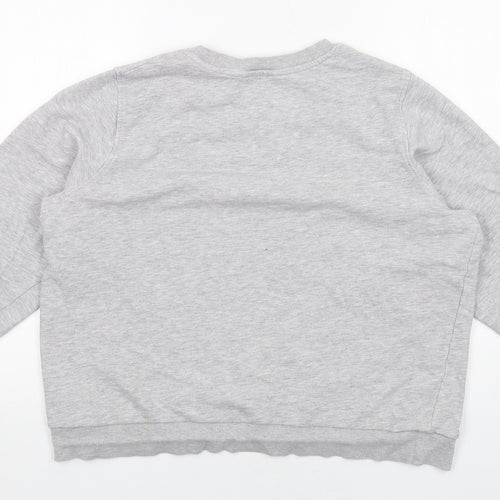 Marks and Spencer Womens Grey Cotton Pullover Sweatshirt Size 20 Pullover