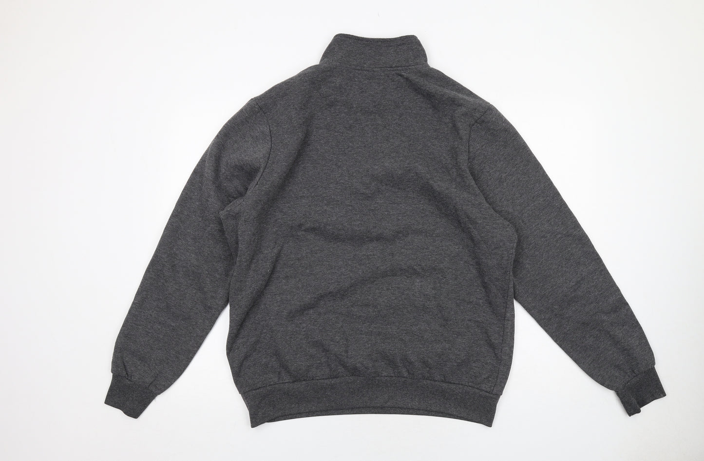 Slazenger Mens Grey Polyester Henley Sweatshirt Size L