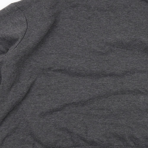 Slazenger Mens Grey Polyester Henley Sweatshirt Size L