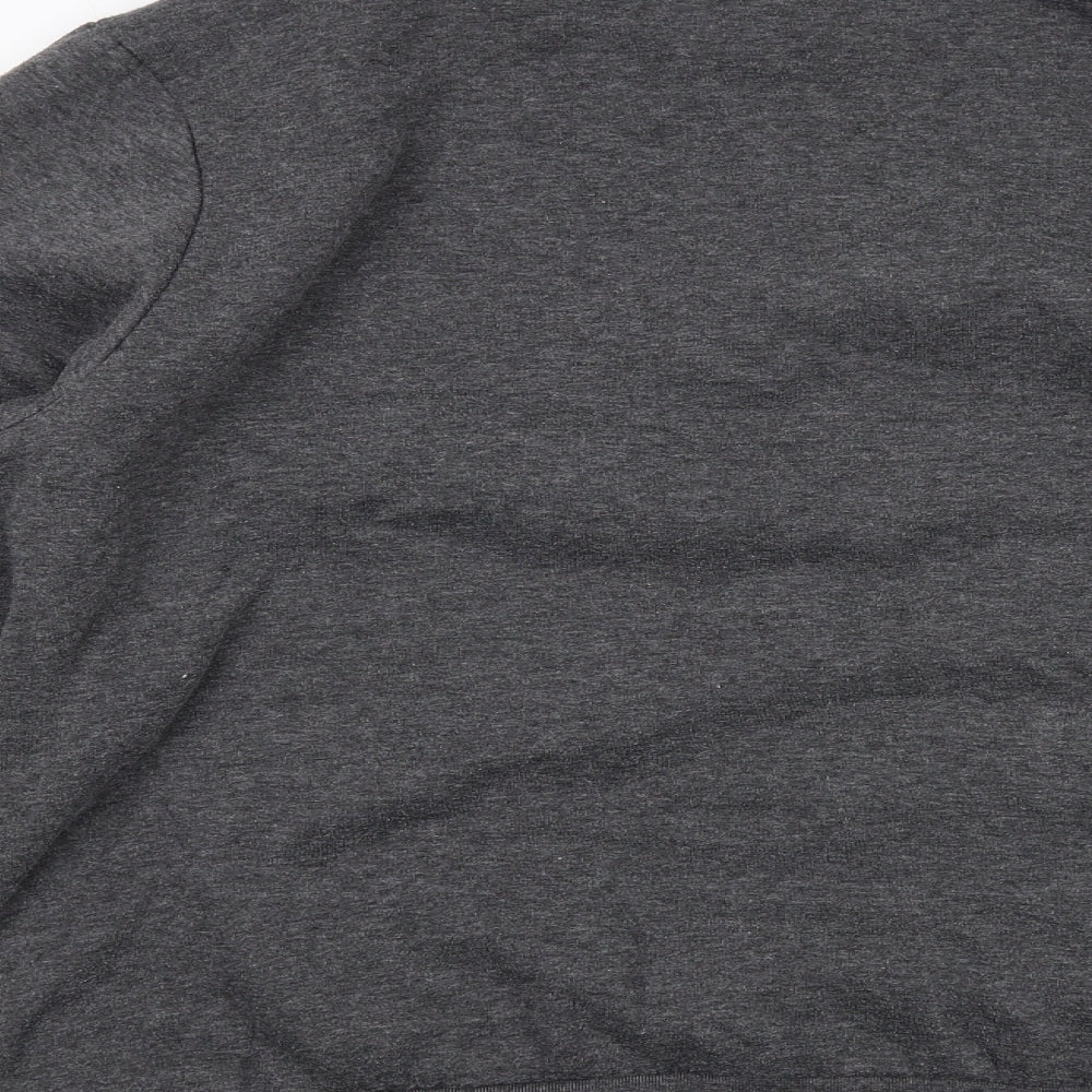 Slazenger Mens Grey Polyester Henley Sweatshirt Size L