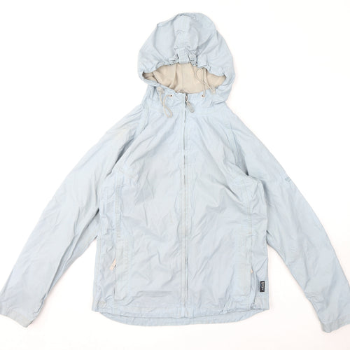 Regatta Womens Blue Rain Coat Coat Size 10 Zip