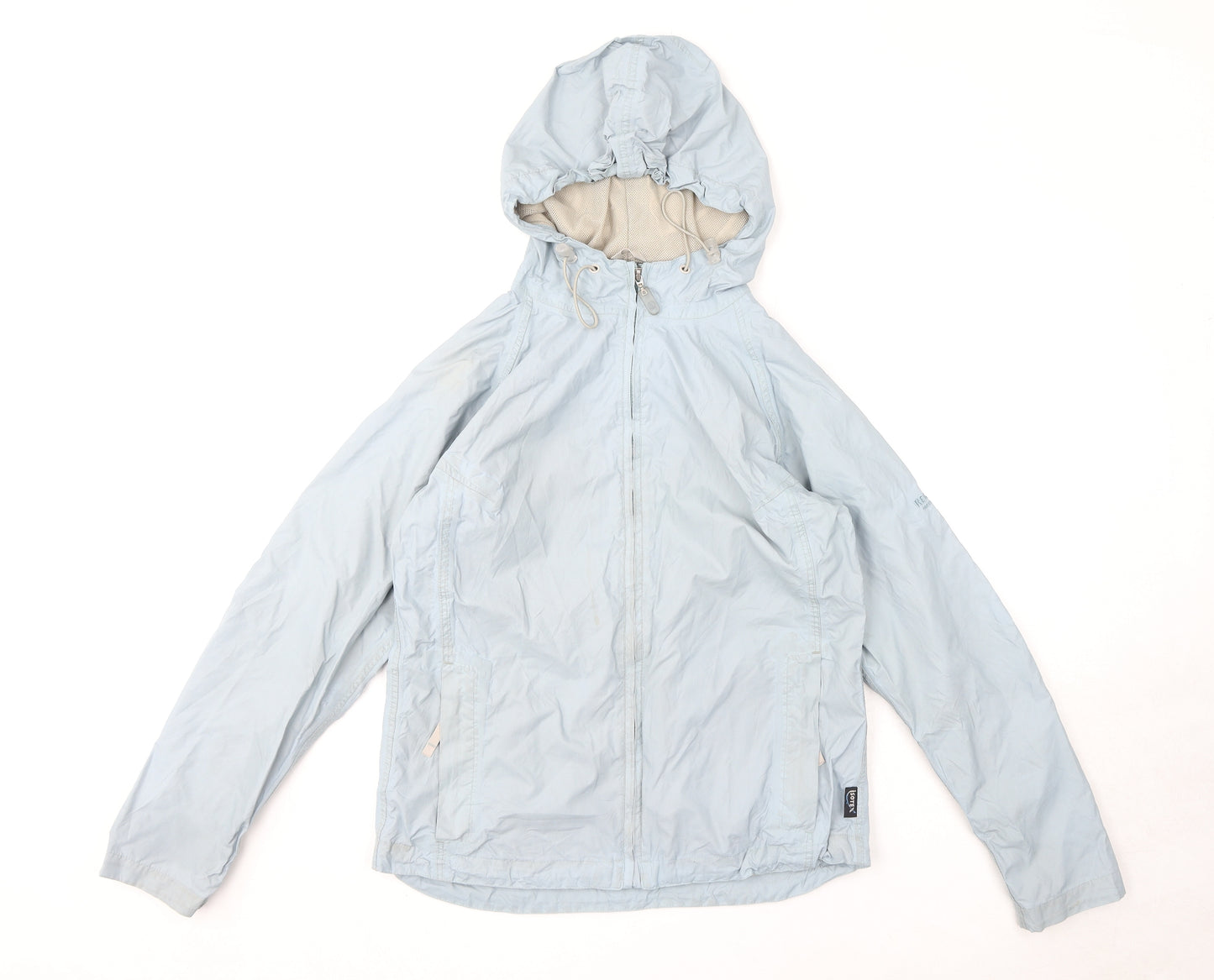 Regatta Womens Blue Rain Coat Coat Size 10 Zip