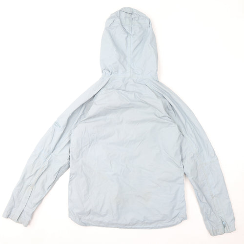 Regatta Womens Blue Rain Coat Coat Size 10 Zip
