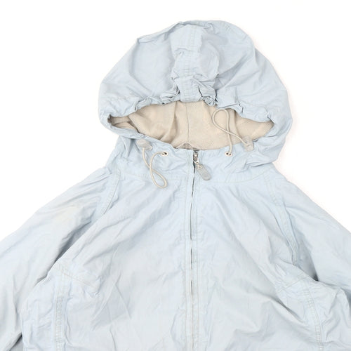 Regatta Womens Blue Rain Coat Coat Size 10 Zip