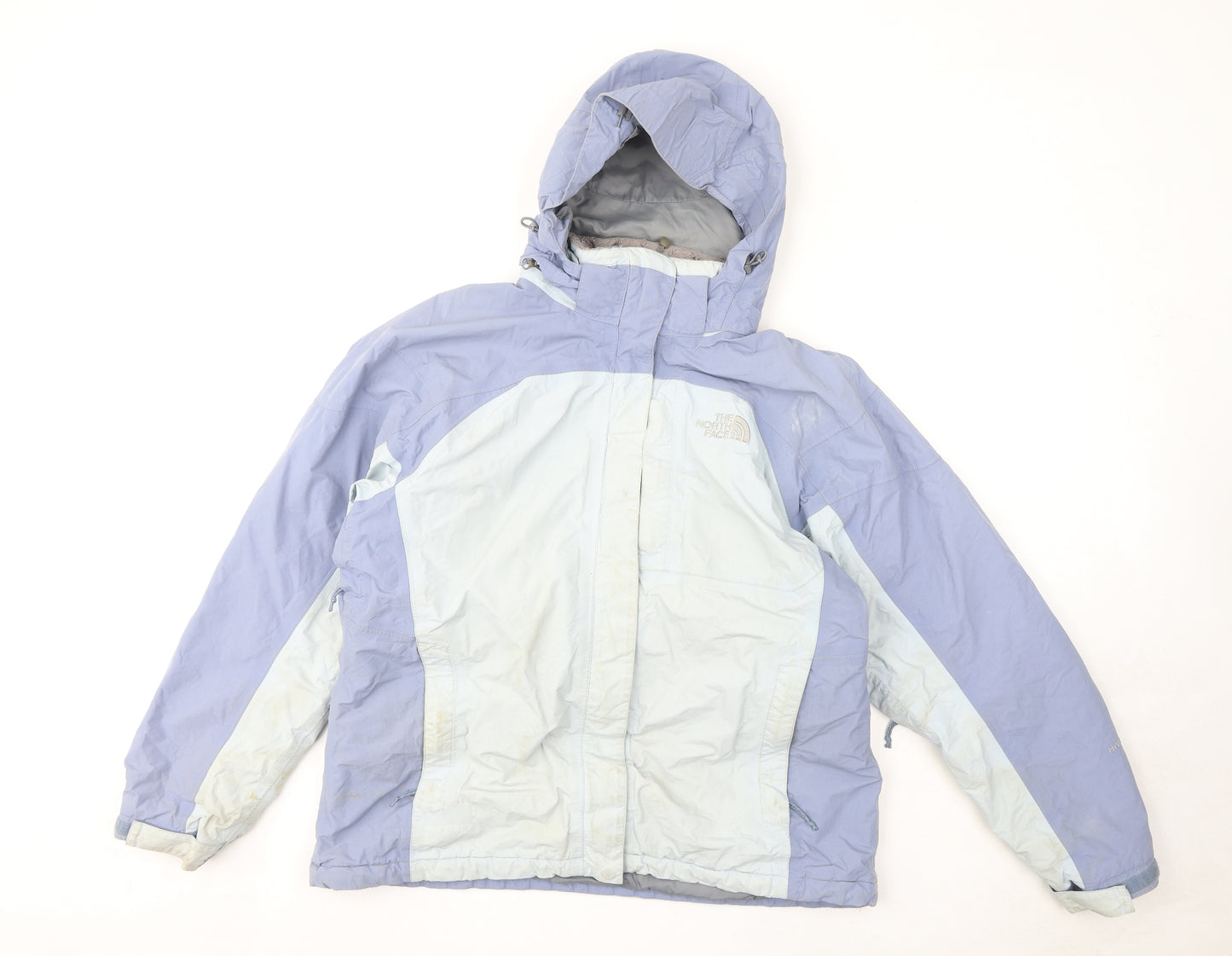 The North Face Womens Blue Rain Coat Coat Size XL Zip
