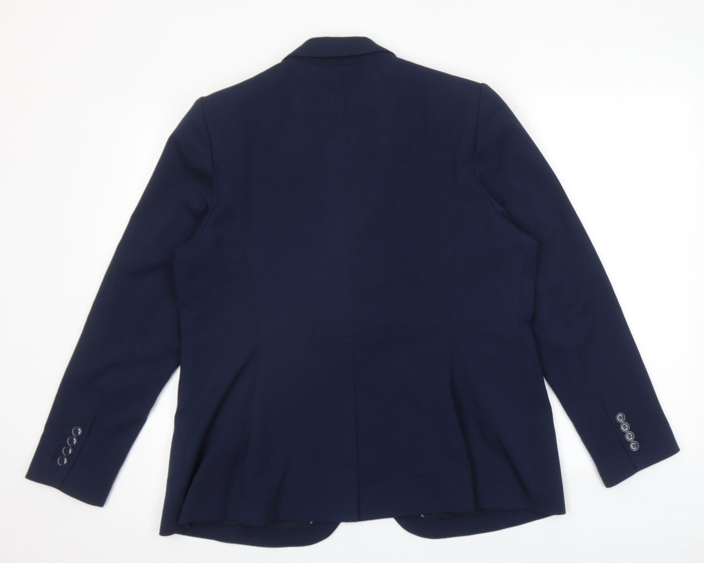 Marks and Spencer Womens Blue Polyester Jacket Suit Jacket Size 18