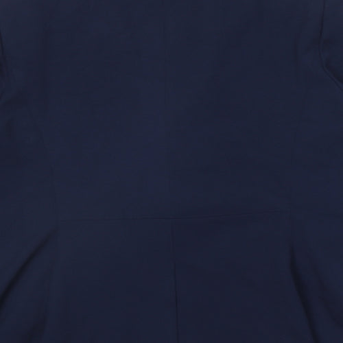 Marks and Spencer Womens Blue Polyester Jacket Suit Jacket Size 18