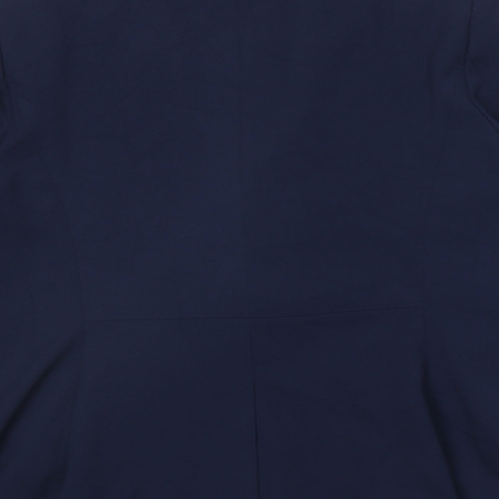 Marks and Spencer Womens Blue Polyester Jacket Suit Jacket Size 18