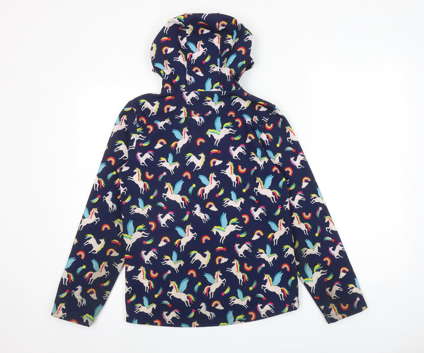 Mountain Warehouse Girls Multicoloured Geometric Jacket Size 11-12 Years Zip - Unicorn Print