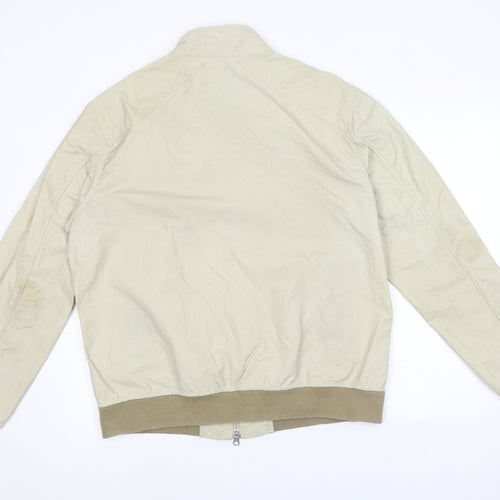Barbour Mens Beige Bomber Jacket Jacket Size XL Zip