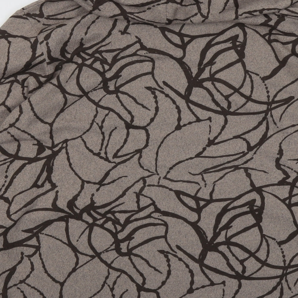 TIGI Womens Beige Roll Neck Geometric Polyester Pullover Jumper Size 18 - Size 18-20