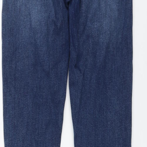 Topshop Womens Blue Cotton Skinny Jeans Size 26 in L27 in Regular Button