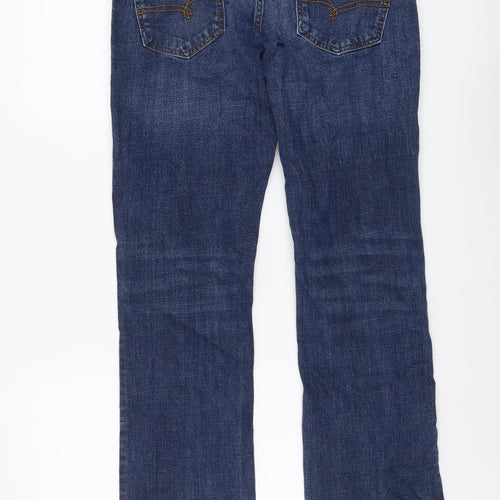 NEXT Mens Blue Cotton Straight Jeans Size 30 in L31 in Regular Button
