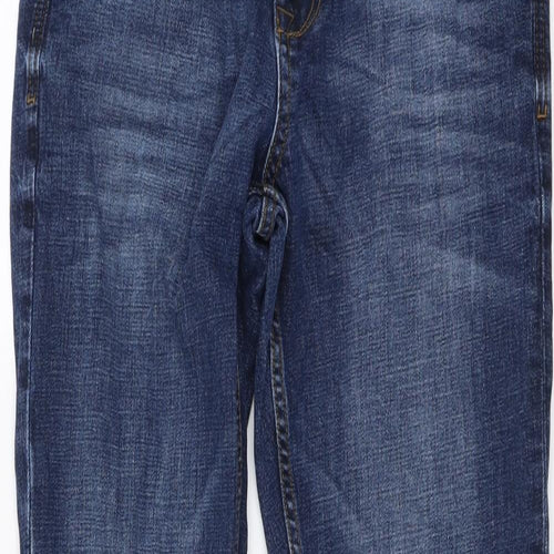 NEXT Mens Blue Cotton Straight Jeans Size 30 in L31 in Regular Button