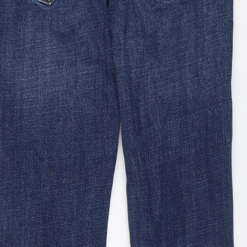 NEXT Mens Blue Cotton Straight Jeans Size 30 in L31 in Regular Button