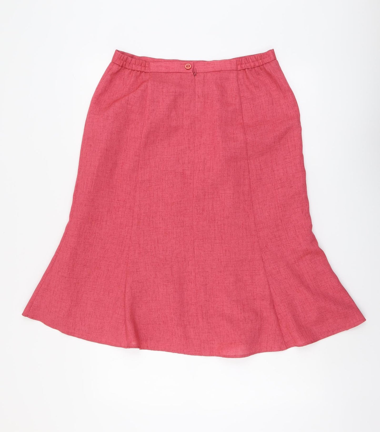 Eastex Womens Pink Polyester Swing Skirt Size 14 Zip