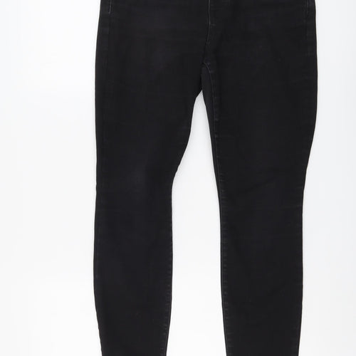 Gap Womens Black Cotton Skinny Jeans Size 30 in L29 in Regular Button
