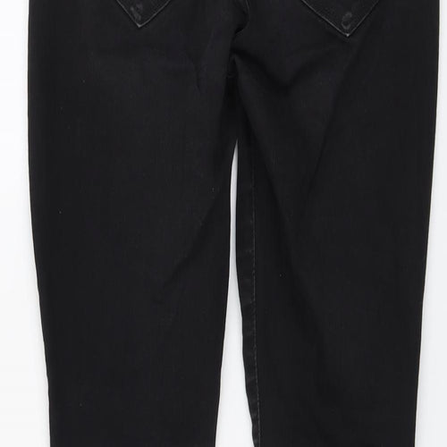 Gap Womens Black Cotton Skinny Jeans Size 30 in L29 in Regular Button