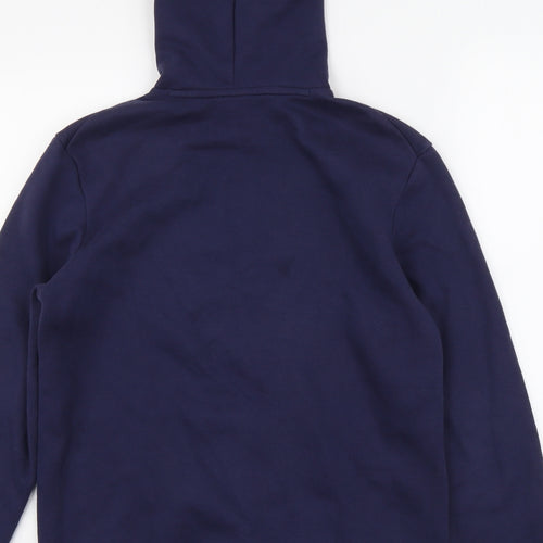 PUMA Boys Blue Cotton Pullover Hoodie Size 15-16 Years Pullover