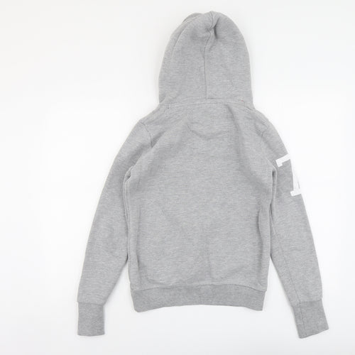 Superdry Womens Grey Cotton Pullover Hoodie Size XS Pullover