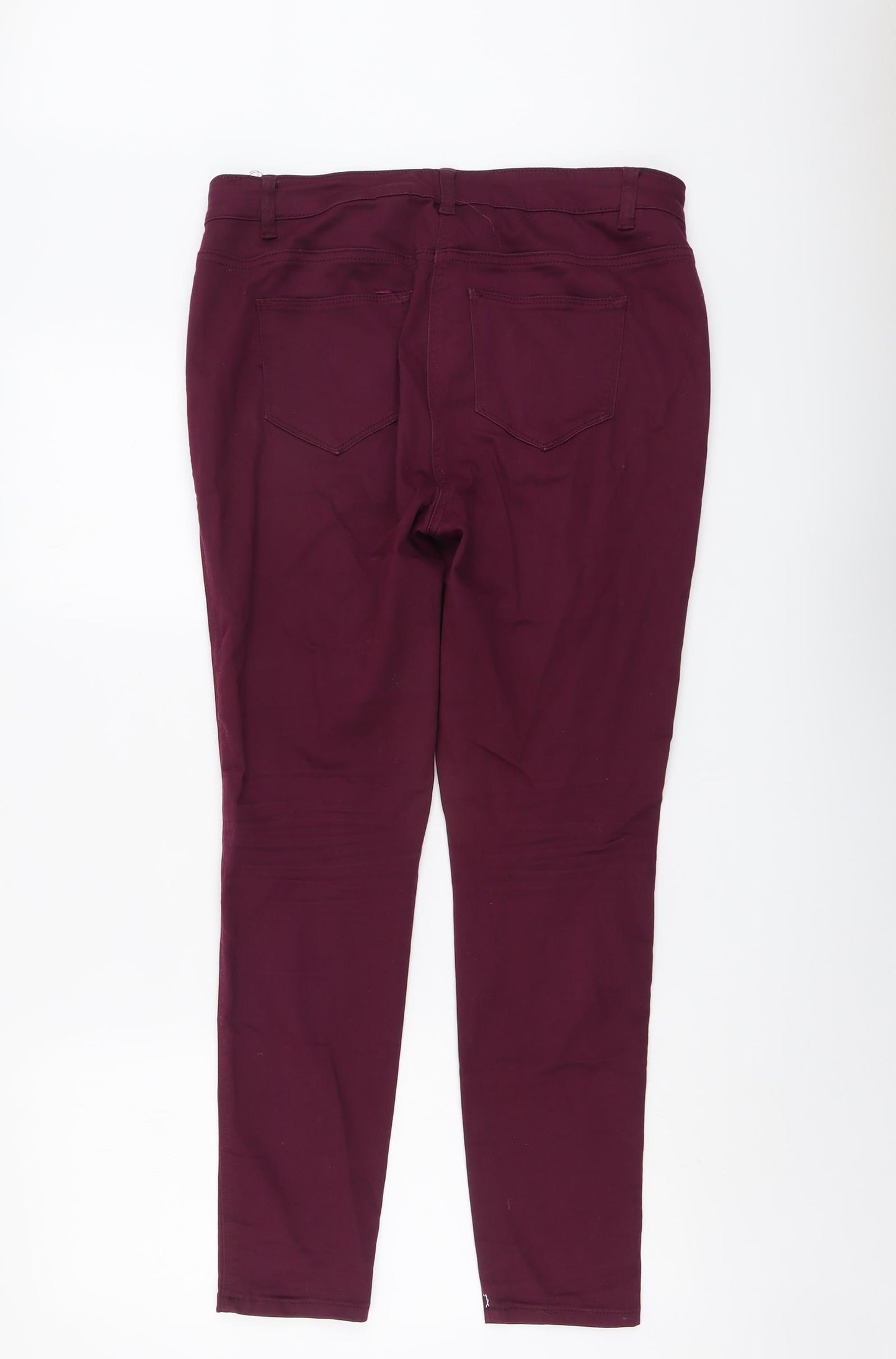 NEXT Womens Purple Cotton Jegging Jeans Size 14 L28 in Regular Button