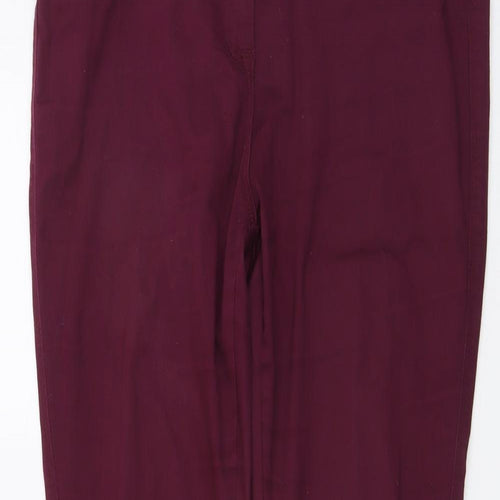 NEXT Womens Purple Cotton Jegging Jeans Size 14 L28 in Regular Button