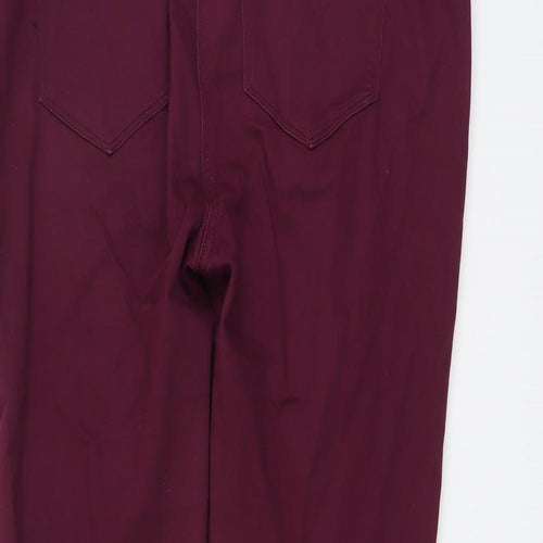 NEXT Womens Purple Cotton Jegging Jeans Size 14 L28 in Regular Button