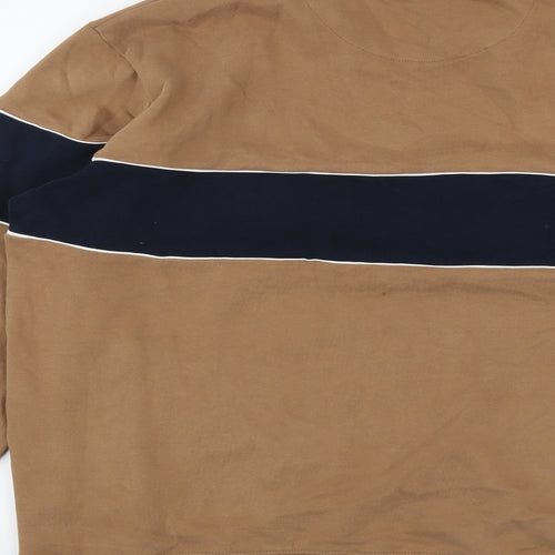 Marks and Spencer Mens Brown Cotton Pullover Sweatshirt Size L