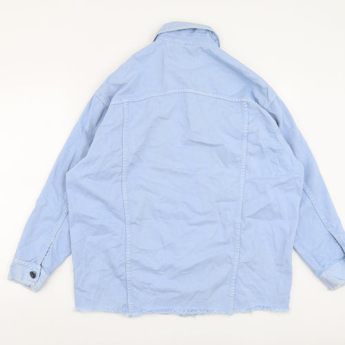 Zara Womens Blue Jacket Size M Button