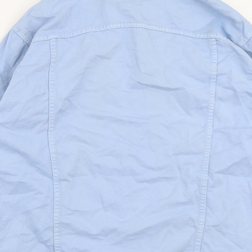 Zara Womens Blue Jacket Size M Button