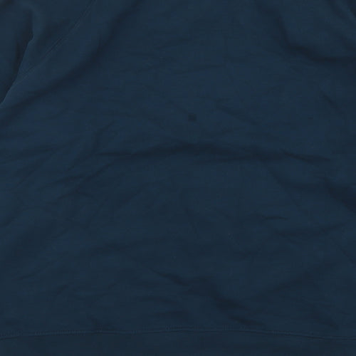 Marks and Spencer Mens Blue Cotton Pullover Sweatshirt Size M