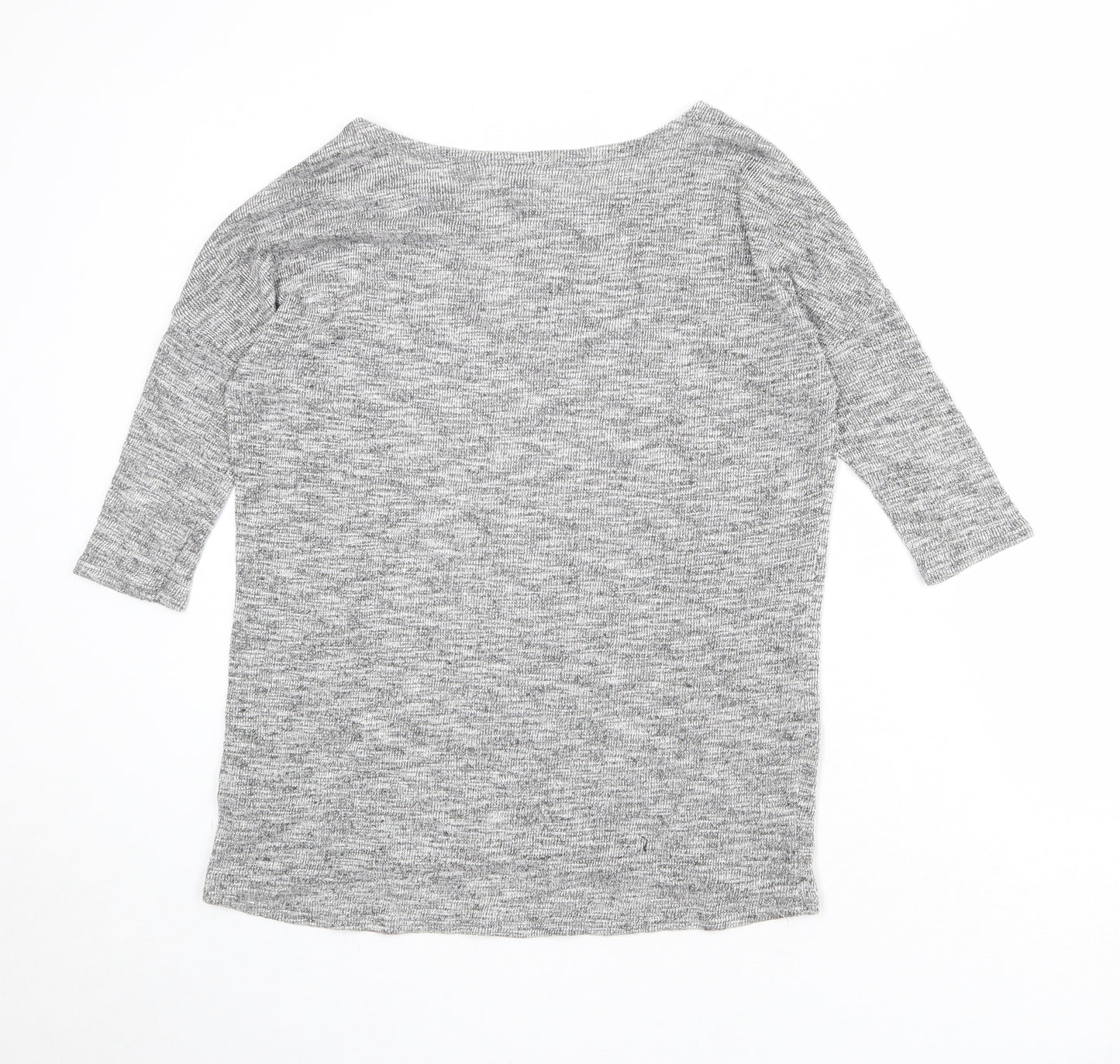 Divided by H&M Womens Grey Boat Neck Viscose Pullover Jumper Size S - Parlez Vouz Fracais?