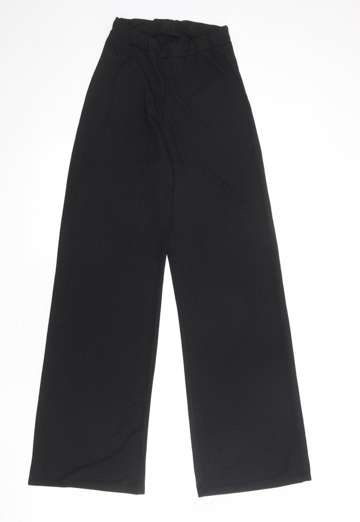 Nasty Gal Womens Black Polyester Dress Pants Trousers Size 10 Regular