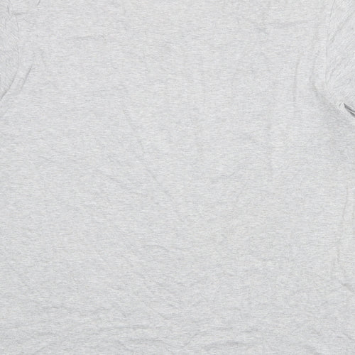 Nike Mens Grey Cotton T-Shirt Size XL Round Neck