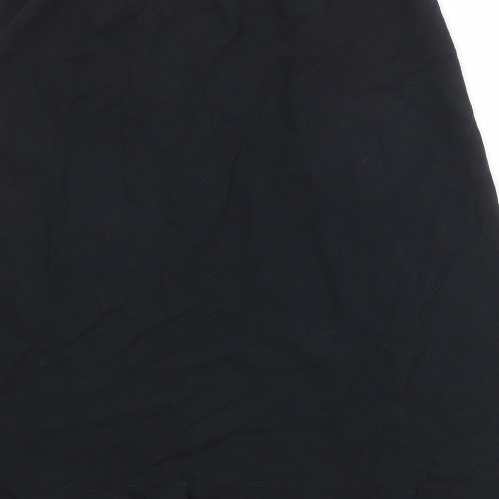 Agenda Womens Black Viscose Swing Skirt Size 20