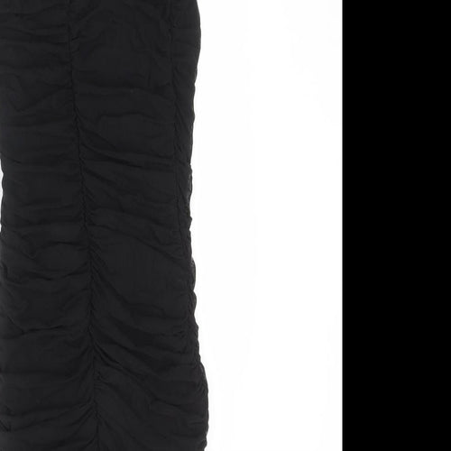 Oh Polly Womens Black Polyamide Bodycon Size 6 Square Neck Pullover