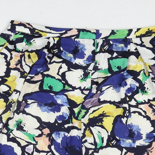 Clements Ribeiro Womens Multicoloured Floral Polyester Tulip Skirt Size 12 Zip