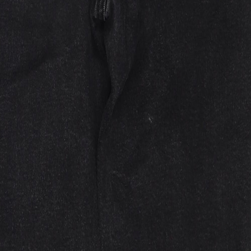 Cotton Traders Womens Black Cotton Straight Jeans Size 10 Regular Zip